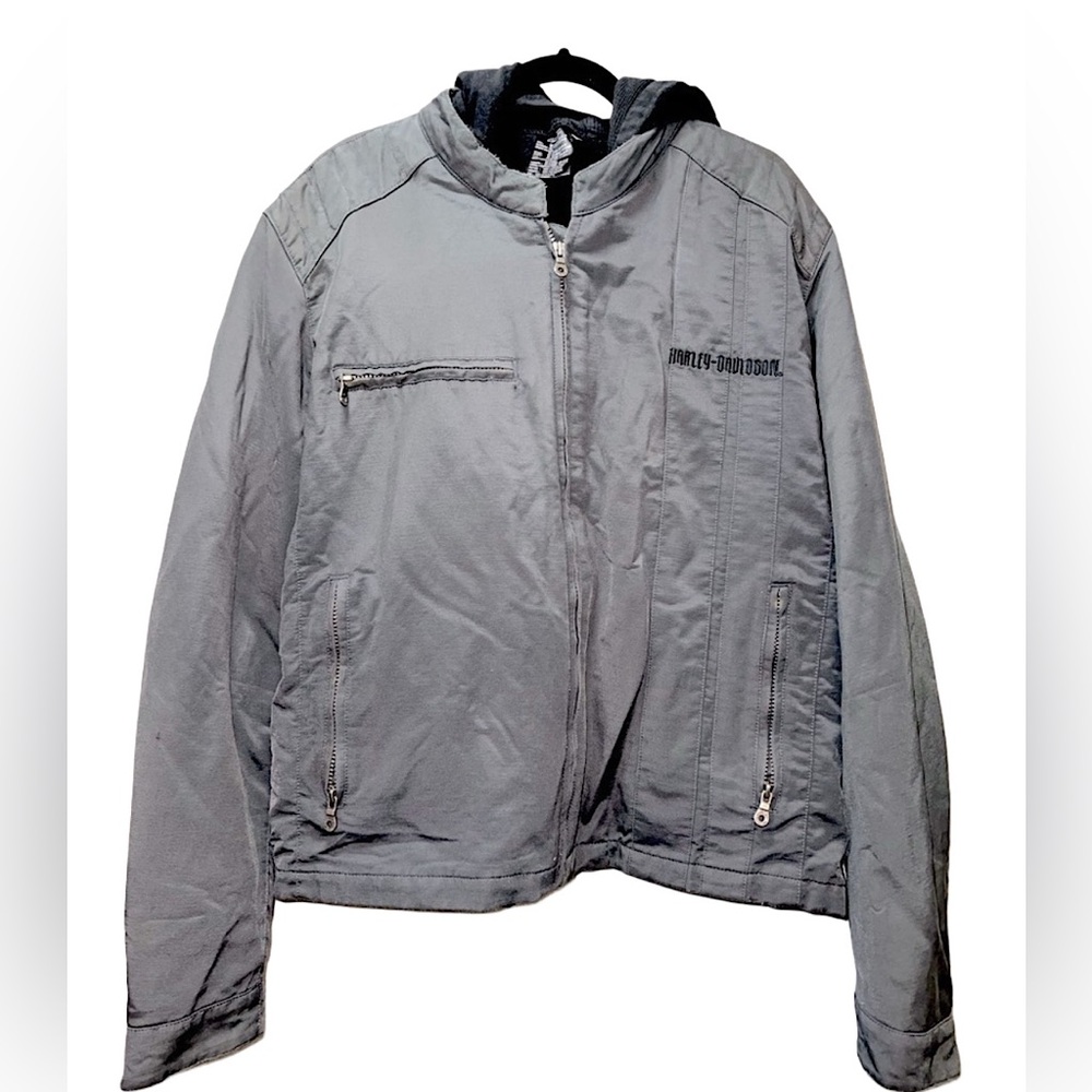 Harley Davidson Mens Medium 3-in-1 Jacket w Hoodie Liner size 2xl
